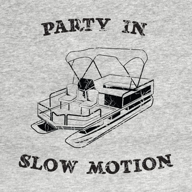Party in slow motion on pontoon by Blister